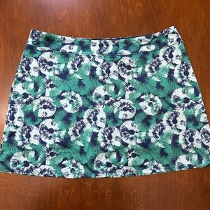 Tranquility by Colorado Clothing Green and Blue Patterned Skirt